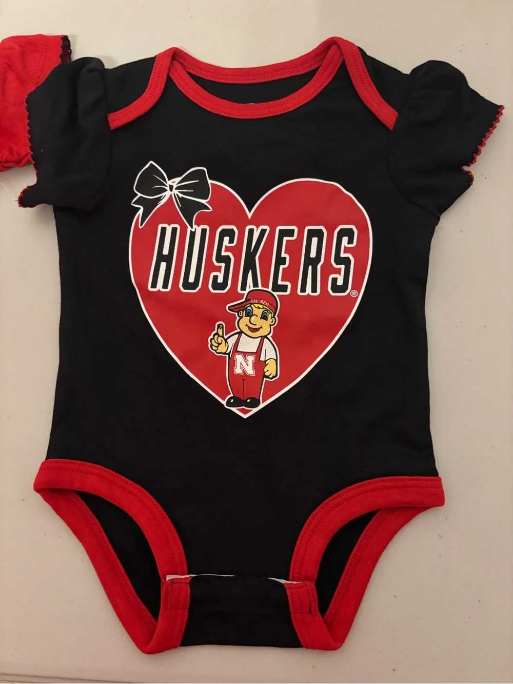 NWT Nebraska Huskers Baby Onesies (Set of 3)